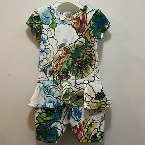 Dot Dot Smile romper size 3/4. Like new! Never got to wear this one!